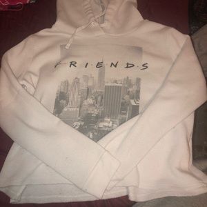 cropped f.r.i.e.n.d.s sweatshirt